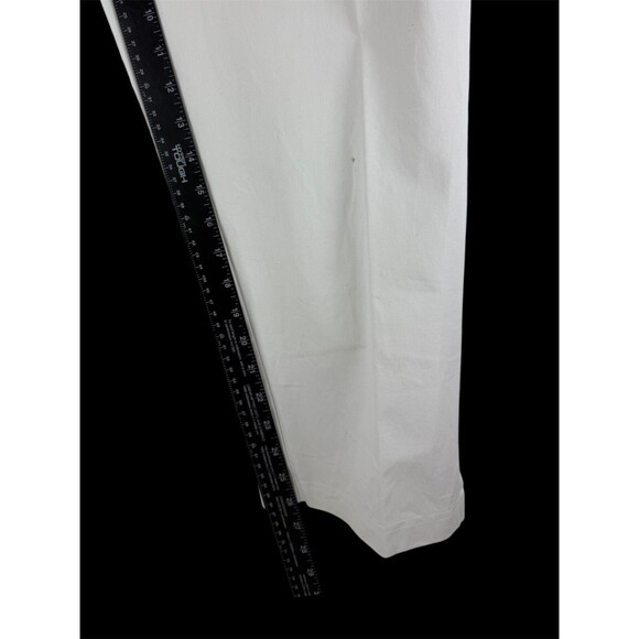 Eileen Fisher Organic Cotton Stretch Twill Slim Ankle Pant Off White Cream - Picture 5 of 10